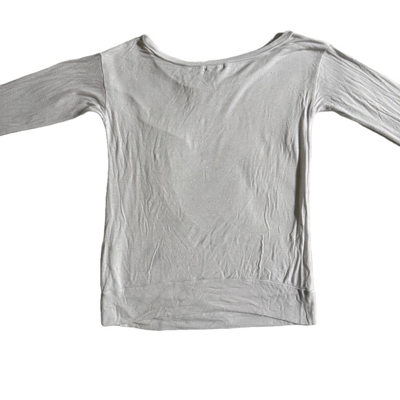 DELIA’S WHITE “OH DEER” CHRISTMAS GRAPHIC CREWNECK LONG SLEEVE TOP SIZE XS - Picture 3 of 6